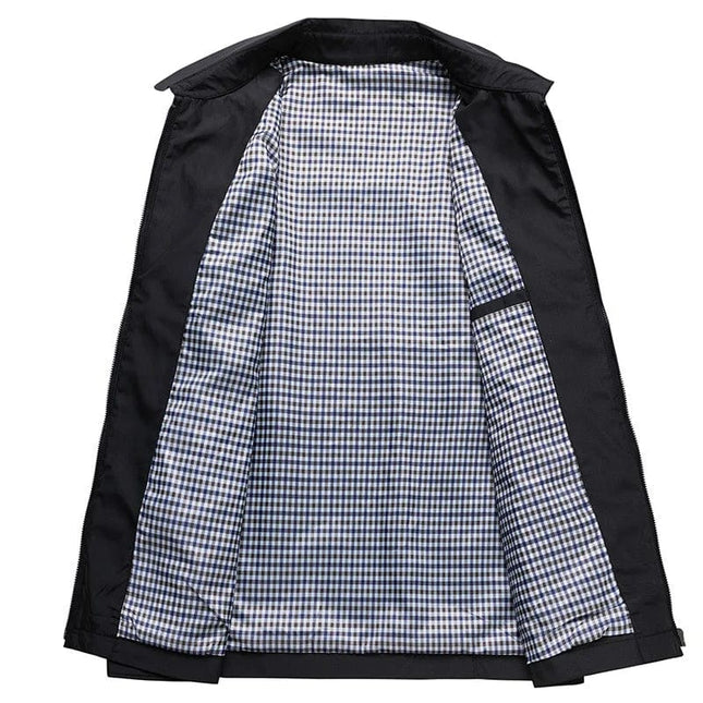 Leichte Businessjacke mit Kragen – Elegante Übergangsjacke für Alltag & Büro