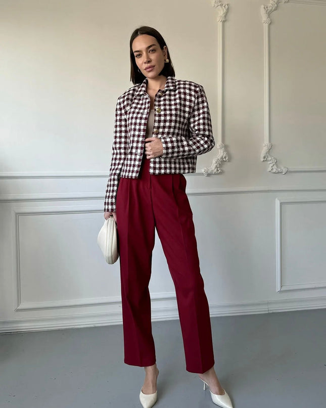STEFANIE | VIELSEITIGE KLASSISCHE SLIM-FIT-ANZUGHOSE
