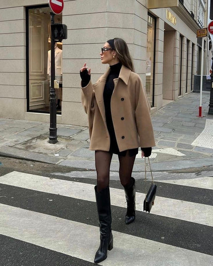 Amélie™ - Wollmantel in Übergröße