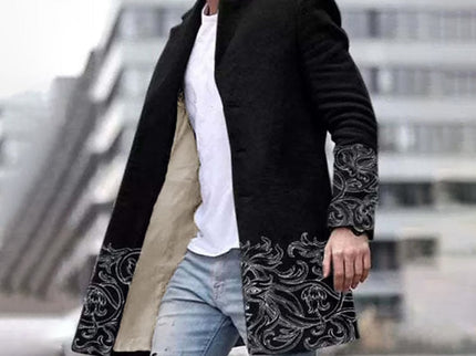 Stilvoller langer Mantel für Männer - JOHN