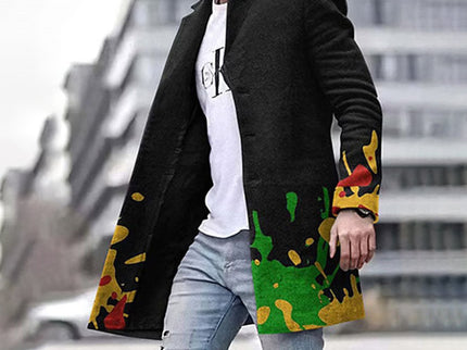 Stilvoller langer Mantel für Männer - JOHN