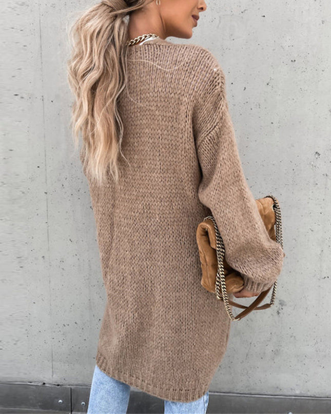 Klassische Strickjacke