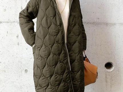 Neu Lässiger Parka-Mantel mit Kapuze aus Argyle [Letzter Tag Rabatt]