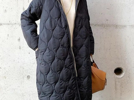 Neu Lässiger Parka-Mantel mit Kapuze aus Argyle [Letzter Tag Rabatt]