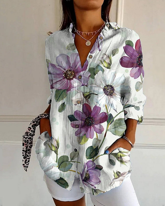 Mayla | Vintage Blumenbluse
