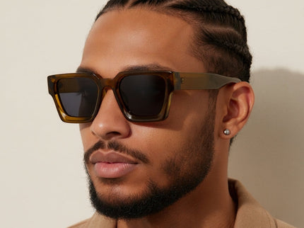 LECCE | Auffällige quadratische Sonnenbrille