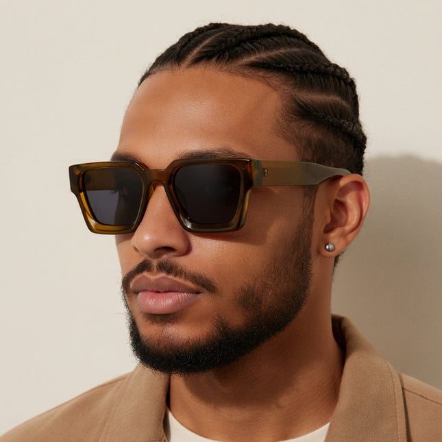 LECCE | Auffällige quadratische Sonnenbrille