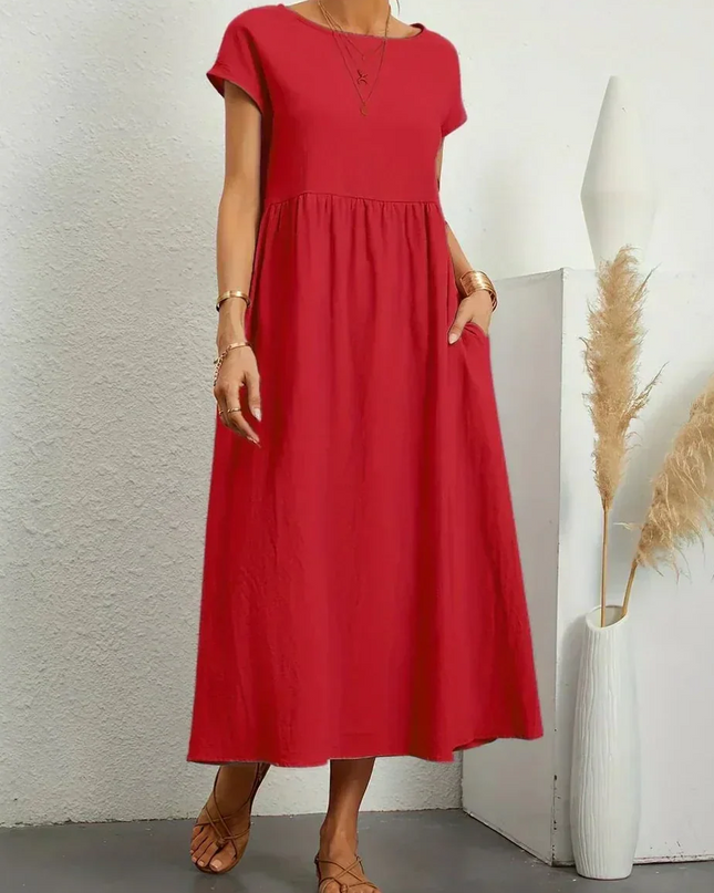 Anna™ – Entspanntes & Stylishes Midikleid