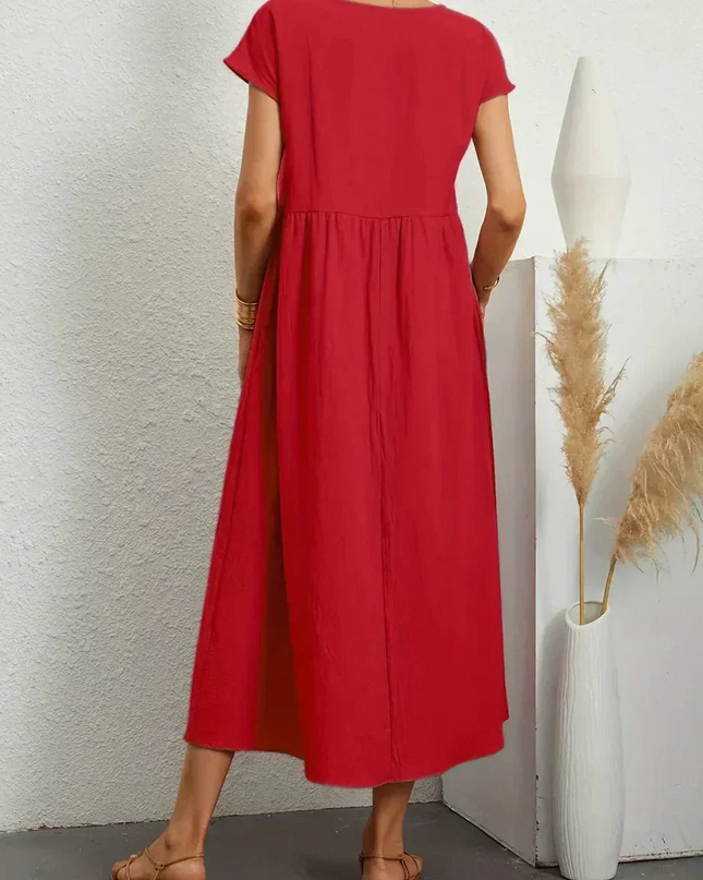 Anna™ – Entspanntes & Stylishes Midikleid