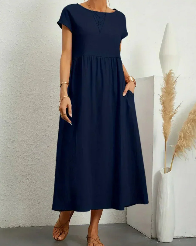 Anna™ – Entspanntes & Stylishes Midikleid