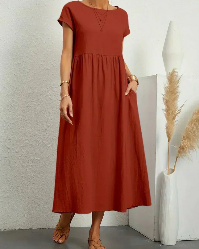 Anna™ – Entspanntes & Stylishes Midikleid