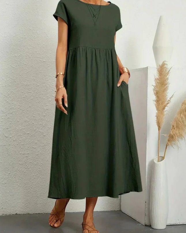 Anna™ – Entspanntes & Stylishes Midikleid