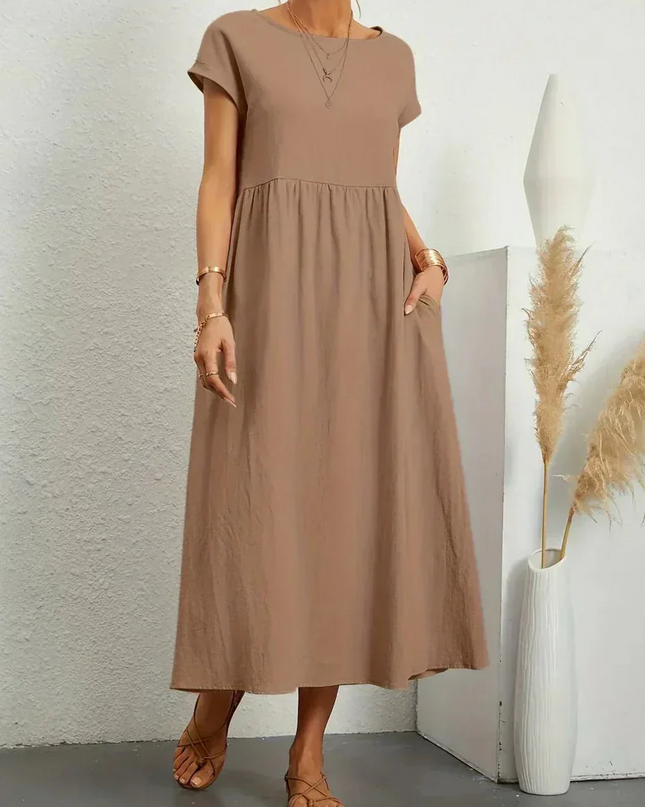 Anna™ – Entspanntes & Stylishes Midikleid
