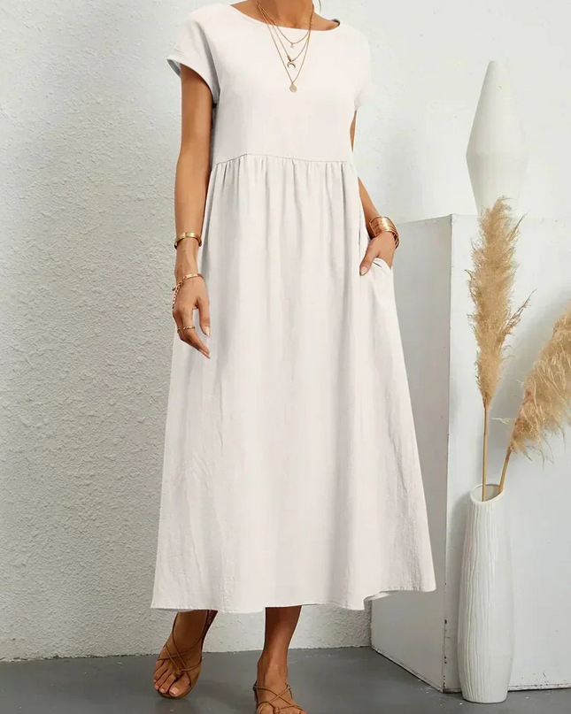 Anna™ – Entspanntes & Stylishes Midikleid