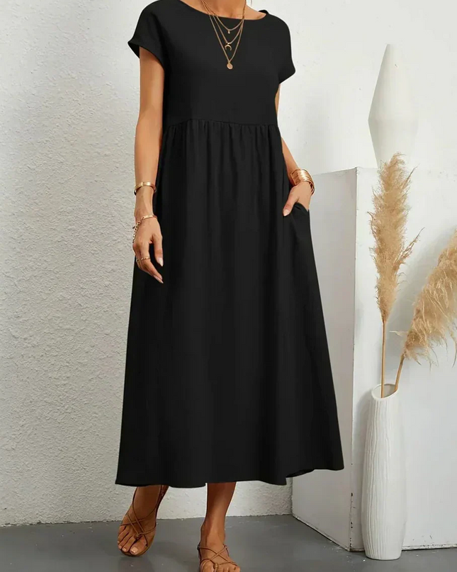 Anna™ – Entspanntes & Stylishes Midikleid