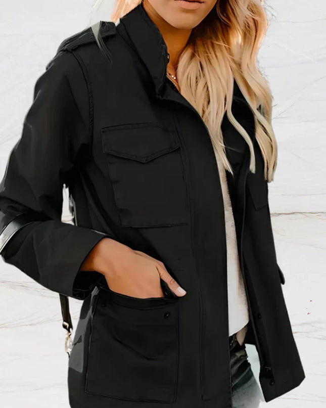 Nora - Elegante Langarmjacke mit vier funktionellen Taschen für Frauen