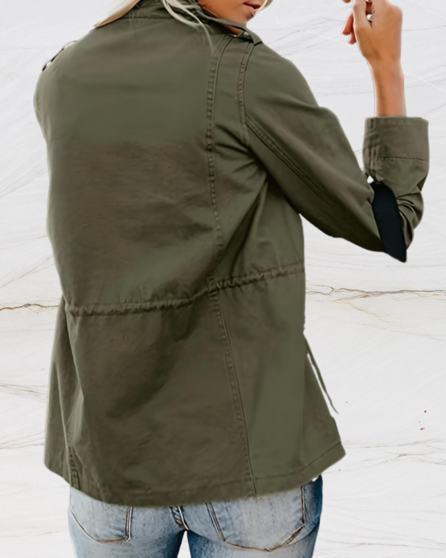 Nora - Elegante Langarmjacke mit vier funktionellen Taschen für Frauen