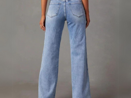 QUINTINA | WEITE JEANS MIT HOHER TAILLE
