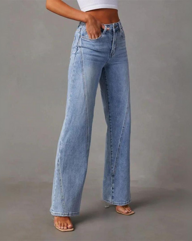 QUINTINA | WEITE JEANS MIT HOHER TAILLE