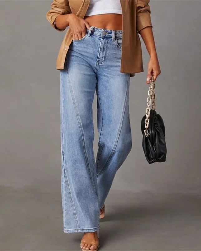 QUINTINA | WEITE JEANS MIT HOHER TAILLE