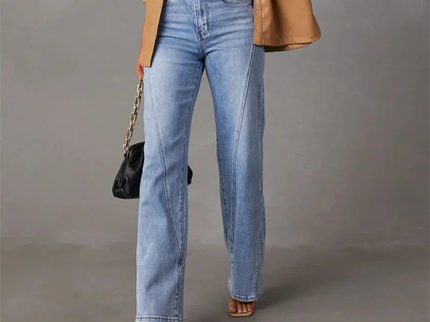 QUINTINA | WEITE JEANS MIT HOHER TAILLE