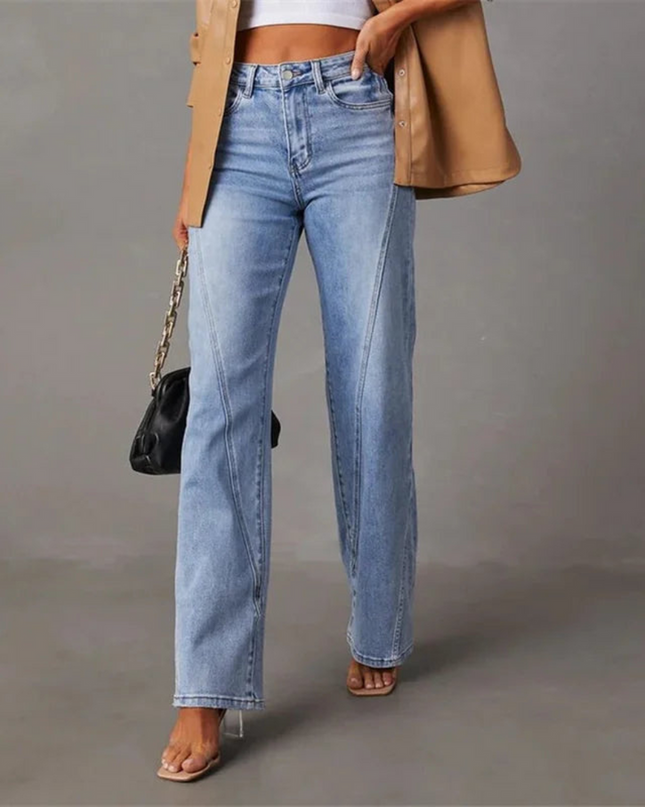 QUINTINA | WEITE JEANS MIT HOHER TAILLE