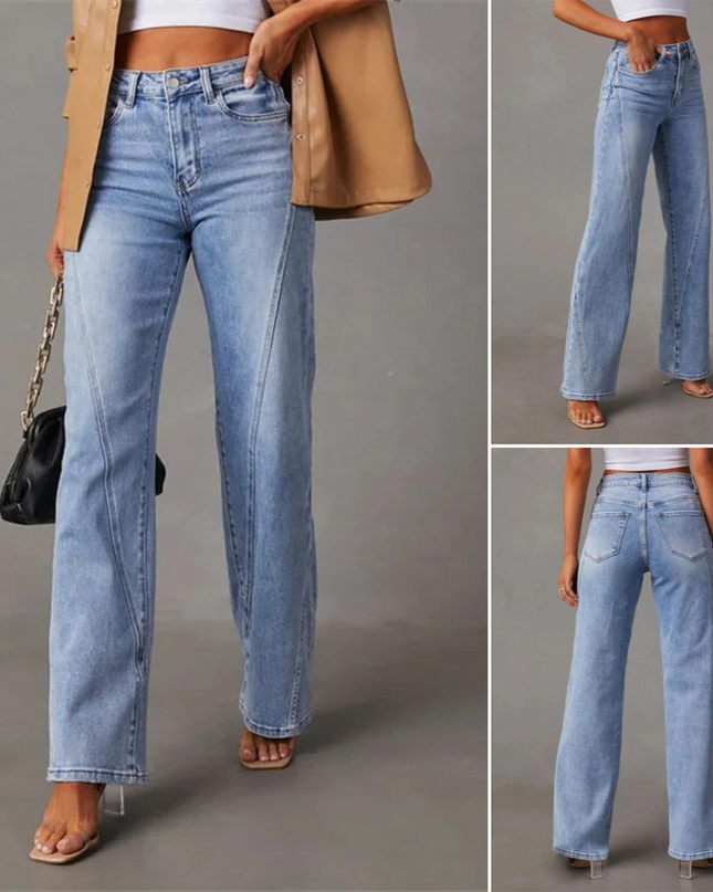 QUINTINA | WEITE JEANS MIT HOHER TAILLE