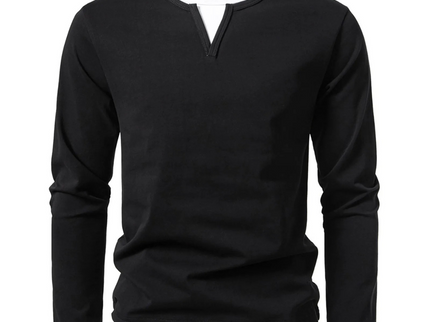 Henry™ - Langärmeliges Baumwoll-T-Shirt