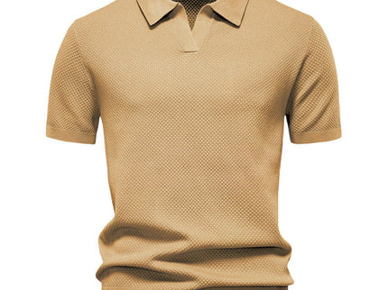 August | Casual strukturiertes Polo-shirt