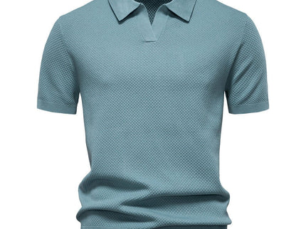 August | Casual strukturiertes Polo-shirt