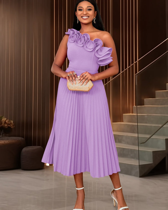 Adi™ - Couture Asymmetrisches Ein-Schulter-Abendkleid