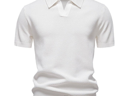 August | Casual strukturiertes Polo-shirt