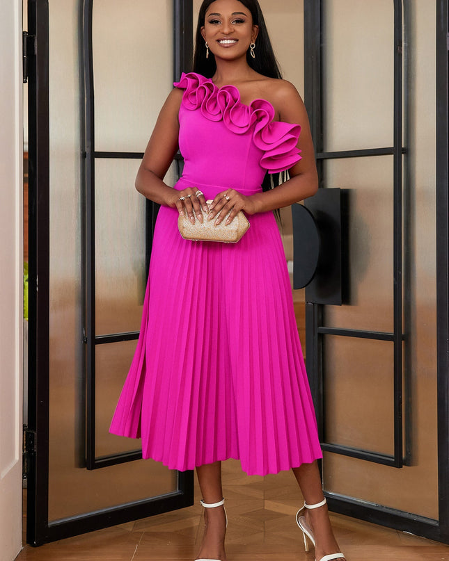 Adi™ - Couture Asymmetrisches Ein-Schulter-Abendkleid
