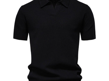 August | Casual strukturiertes Polo-shirt