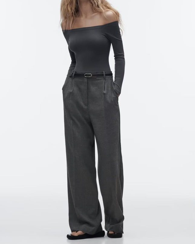 Elegante High-Waist Wide-Leg Hose mit klassischem Schnitt