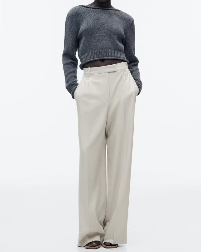 Elegante High-Waist Wide-Leg Hose mit klassischem Schnitt