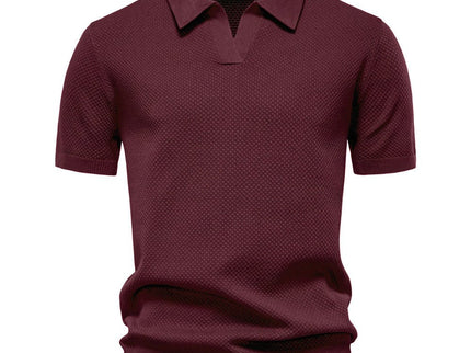 August | Casual strukturiertes Polo-shirt