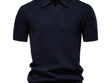 August | Casual strukturiertes Polo-shirt