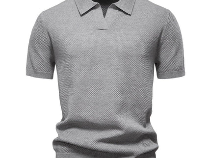 August | Casual strukturiertes Polo-shirt