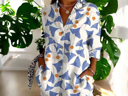 Irene | Stilvolle Blumenbluse