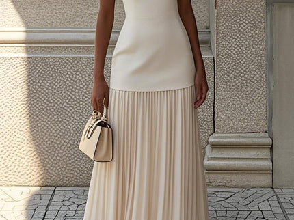 Sommerfeld | Plissiertes Maxikleid