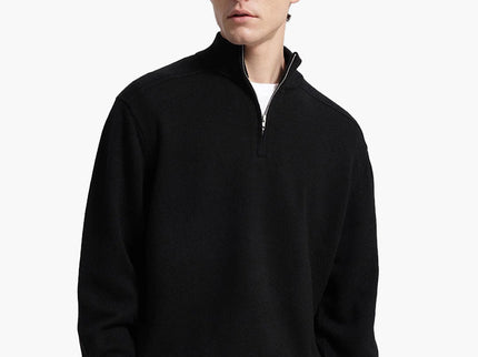 Weston | Half Zip Stehkragen Herrenpullover aus Merinowolle
