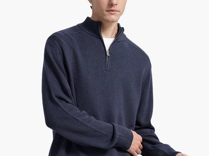 Weston | Half Zip Stehkragen Herrenpullover aus Merinowolle