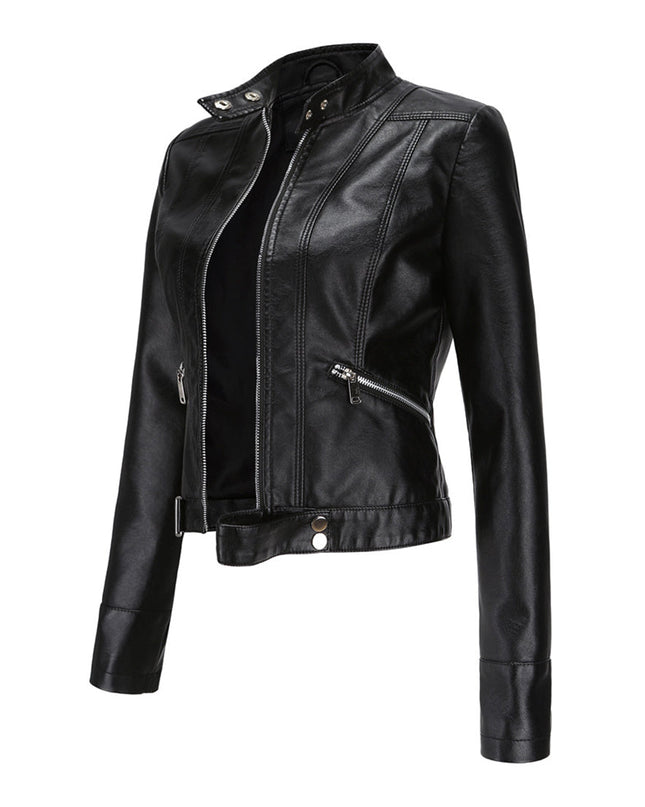 Kurze Damen Lederjacke OXANA - Stilvoll und zeitlos!
