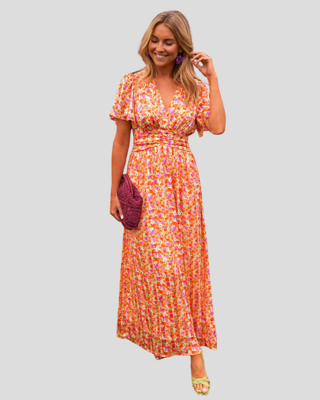 Erika™ - Stilvolles & Bequemes Blumenkleid