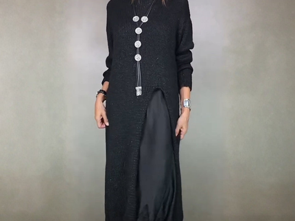 Artone™ - Elegantes Zweiteiliges Set – langer Pullover und Passendes Kleid