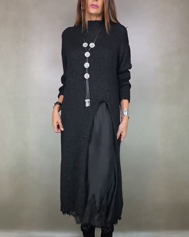 Artone™ - Elegantes Zweiteiliges Set – langer Pullover und Passendes Kleid