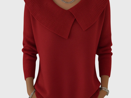 Lucia | Pullover mit Weichem Kragen