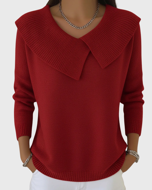 Lucia | Pullover mit Weichem Kragen