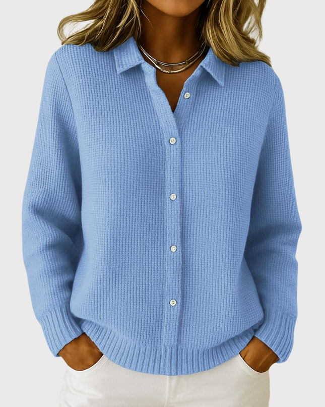 Elena | Klassischer Cardigan aus weichem Strick